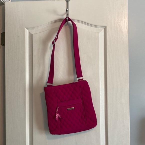 Hot pink vera bradley shoulder bag - Picture 1 of 8